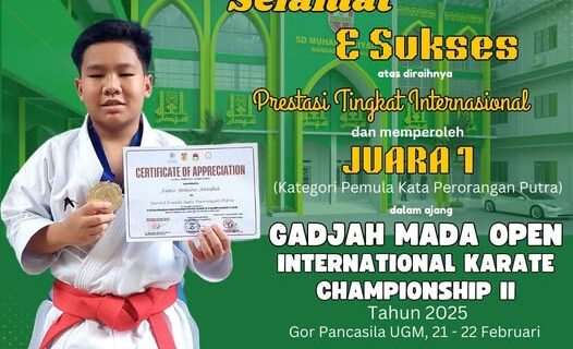 SD Muhammadiyah 1 Bandar Lampung Apresiasi Prestasi Internasional Fathir Atthariz Abdallah