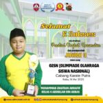 Muhammad Zhafran Arrafif Sabet Juara 3 Karate Putra O2SN Kecamatan Labuhan Ratu 2025