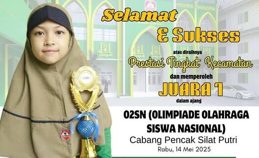 Bintang Adeeva Zevania P Raih Juara 1 Pencak Silat Putri O2SN Kecamatan Labuhan Ratu 2025