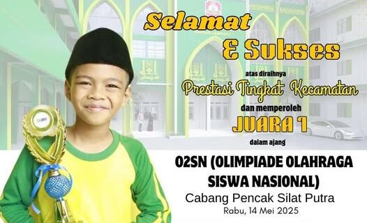 Juara 1 Pencak Silat Putra O2SN Tingkat Kecamatan Labuhan Ratu 2025!