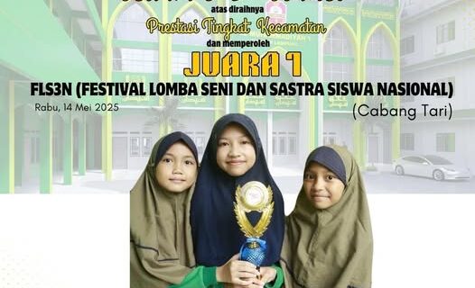 Tim Tari Kreasi SD MUTU BALAM Raih Juara 1 FLS2N Kecamatan Labuhan Ratu 2025