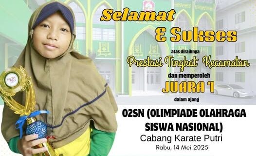 Aysha Azzahra Tunjukkan Taji, Raih Juara 1 Karate Putri O2SN Kecamatan Labuhan Ratu 2025