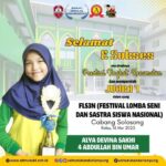 Selamat dan Sukses untuk Alya Devina Sakhi, Juara 1 Solo Song FLS2N Tingkat Kecamatan Labuhan Ratu 2025!