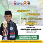 Abdullah Umar Uzairi Sabet Juara 1 Da’i Putra di Pentas PAI Kecamatan Labuhan Ratu 2025