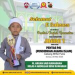 Muhammad Arkan Said Ramadhan Raih Juara 1 MHQ Putra di Pentas PAI Kecamatan Labuhan Ratu 2025