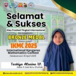 Tazkiya Alzaina W. Raih Bronze Medal di Kompetisi Matematika Internasional IKMC 2025