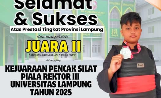 Prestasi Membanggakan! Azkaditya Wafi dari SD Mutu Balam Raih Medali Perak di Ajang Nasional Pencak Silat Piala Rektor III Unila 2025