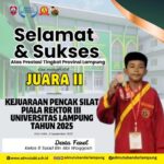 SD Mutu Balam Apresiasi Prestasi Derta Farel, Peraih Medali Perak di Kejuaraan Pencak Silat Tingkat Provinsi Piala Rektor III Unila 2025
