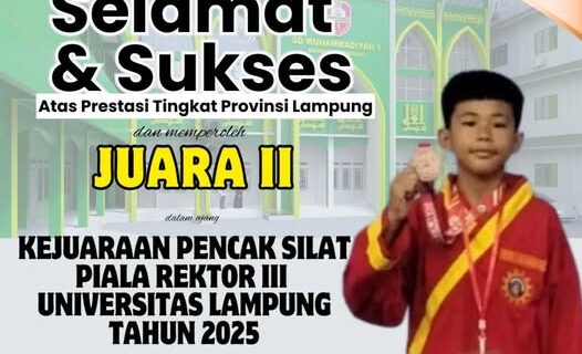 SD Mutu Balam Apresiasi Prestasi Derta Farel, Peraih Medali Perak di Kejuaraan Pencak Silat Tingkat Provinsi Piala Rektor III Unila 2025