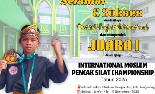 SD Muhammadiyah 1 Bandar Lampung Apresiasi Prestasi Internasional Alif Fathur Rahman