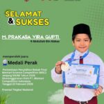Selamat dan Sukses atas Prestasi Membanggakan di Ajang Nasional M. Prakasa Vira Gupti, siswa kelas 4 Abdullah Bin Abbas