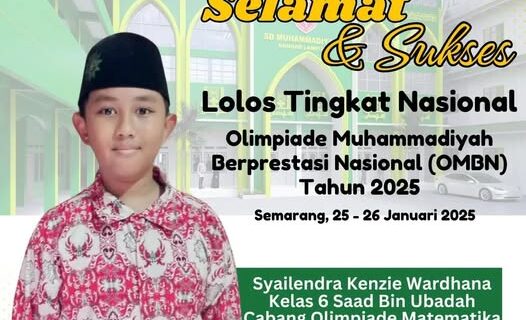 Syailendra Kenzie Wardhana Lolos ke Tingkat Nasional OMBN 2025, SD Mutu Balam Berikan Apresiasi