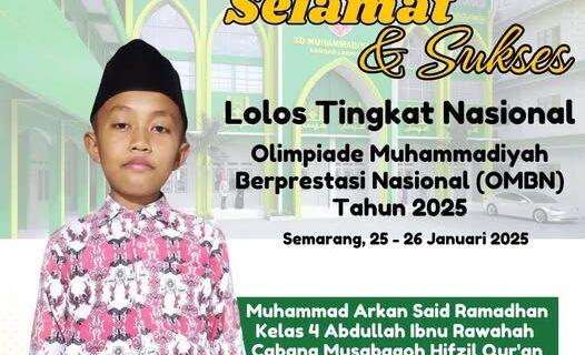 Muhammad Arkan Said Ramadhan Lolos ke Tingkat Nasional OMBN 2025, SD Mutu Balam Berikan Apresiasi