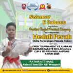 Selamat & Sukses! Fathir Ataris Raih Medali Perak di Open Tournament Kejurda Karate KKI Lampung Utara CUP II 2025