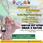 Alya Devina Sakhi Raih Juara 1 dalam Gebyar HUT 14 Tahun SMA Negeri 2 Natar Tingkat SD/MI Se-Provinsi Lampung Tahun 2025