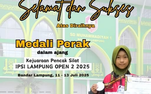 SD Mutu Balam Raih Prestasi di Ajang Pencak Silat IPSI Lampung Open 2 2025