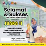 Merdu Suaranya, Gemilang Prestasinya – Alya Devina Sakhi Raih Juara II Solo Song Tingkat Provinsi Lampung