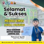 Dua Medali dari Kolam Prestasi! Muhammad Syadid Harumkan Nama Sekolah di Ajang Renang Piala Gubernur Lampung 2025