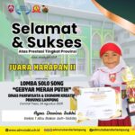 Langkah Awal Penuh Makna: Ayra Dewina Sakhi Raih Juara Harapan II Lomba Solo Song “Gebyar Merah Putih” Tingkat Provinsi