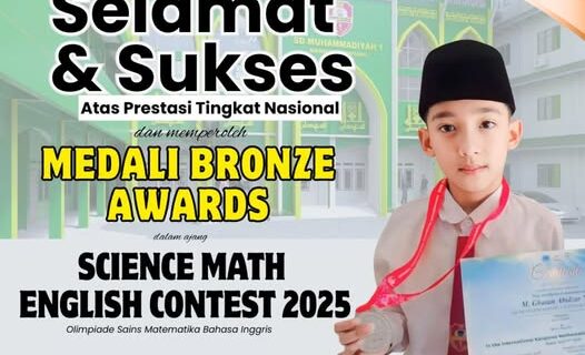 Bangga! M. Ghatan Abizar Niki Raih Bronze Medal Tingkat Nasional dalam Ajang Bergengsi SMEC 2025