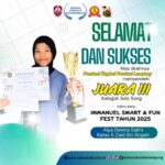 Alya Devina Sakhi Raih Juara III Solo Song di Immanuel Smart & Fun Fest 2025 Tingkat Provinsi Lampung