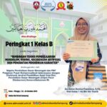 Ibu Seina Monica Fransisca, S.Pd Raih Peringkat 1 Kelas B pada Bimbingan Teknis Pembelajaran Mendalam, Koding, AI & Penguatan Karakter Guru SD Mutu Balam Kembali Torehkan Prestasi Profesional di Tingkat Nasional