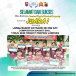 Tim Basket SD Mutu Balam Raih Juara 1 pada One Day Competition Basketball 2025 Tingkat Provinsi Lampung Prestasi Membanggakan dari Para Siswa Kelas 6 yang Mengharumkan Nama Sekolah