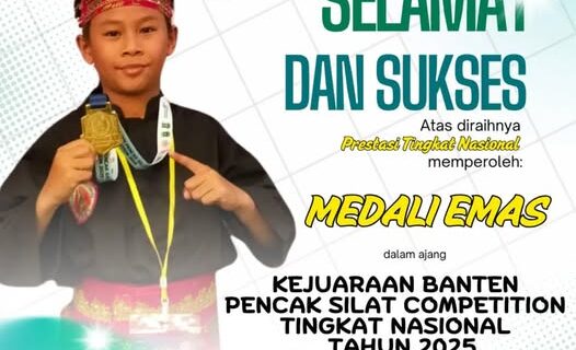Fathan Al-Maisan Zhafar Persembahkan Medali Emas Nasional untuk SD Mutu Balam pada Banten Pencak Silat Competition 2025
