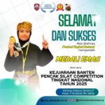 Bintang Adeeva Zevania Raih Medali Emas Nasional di Banten Pencak Silat Competition 2025