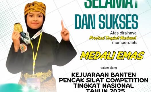 Bintang Adeeva Zevania Raih Medali Emas Nasional di Banten Pencak Silat Competition 2025