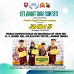 Tim Basket SD Muhammadiyah 1 Bandar Lampung Raih Juara III Ajang Perbasi Lampung Tengah 3×3 Tahun 2026