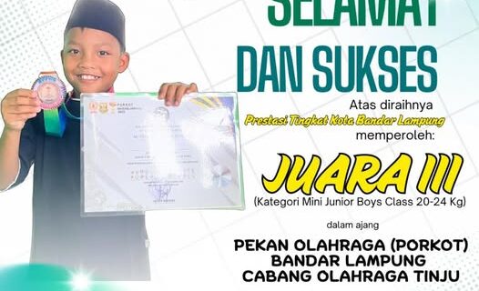 Prestasi Membanggakan Siswa SD Muhammadiyah 1 Bandar Lampung di Ajang Tinju PORKOT 2025