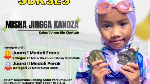 SD Muhammadiyah 1 Bandar Lampung Ucapkan Selamat dan Sukses kepada Misha Jingga Kanoza, Juara ORCA Fest IV Piala Ketua KONI Metro 2025