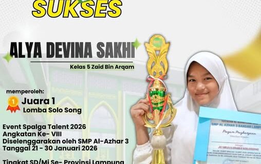 SD Muhammadiyah 1 Bandar Lampung Apresiasi Prestasi Gemilang Alya Devina Sakhi pada Spalga Talent 2026