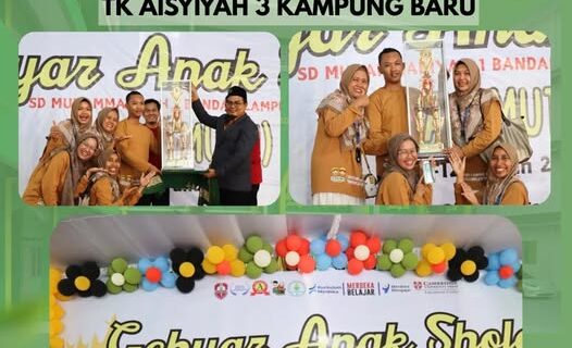 TK Aisyiyah 3 Kampung Baru Raih Juara Umum GAS MUTU Ke-12 Tahun 2026