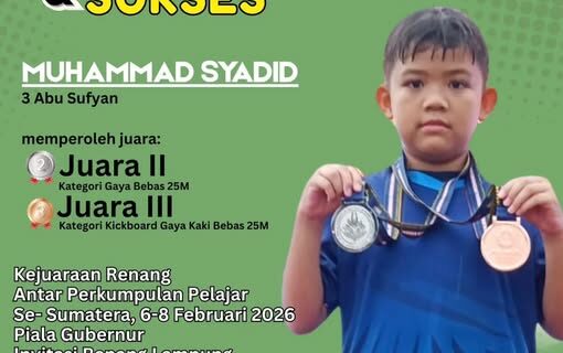 Siswa SD Mutu Balam Raih Dua Medali dalam Kejuaraan Renang Tingkat Nasional 2026