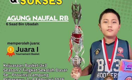 Hebat! Siswa SD Mutu Balam Raih Juara 1 pada Kejuaraan Basket 3×3 Tingkat Provinsi 2026