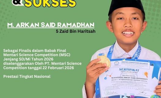 Arkan Said Ramadhan Raih Medali Perak di Mentari Science Competition (MSC) Nasional 2026