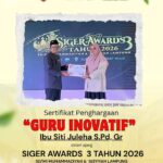 Ibu Siti Juleha Raih Penghargaan Guru Inovatif di SIGER AWARDS 3 Tahun 2026