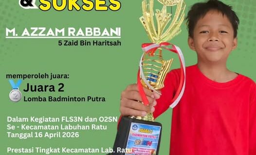 Langkah Pasti Menuju Prestasi, Siswa SD Mutu Balam Bersinar di Cabang Badminton O2SN 2026