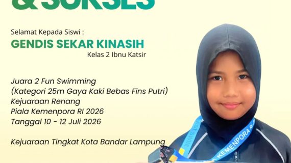 SD Muhammadiyah 1 Bandar Lampung Raih Juara 2 Fun Swimming Piala Kemenpora RI 2026