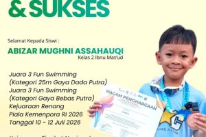 Abizar Mughni Assauqhi Buktikan Semangat Juang dengan Dua Prestasi Renang Nasional