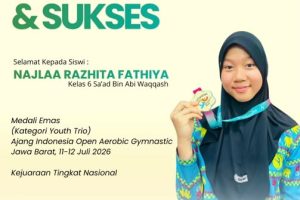 Najlaa Razhita Fathiya Raih Medali Emas Indonesia Open Aerobic Gymnastic 2026