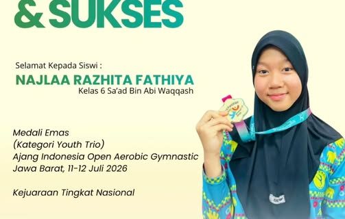 Najlaa Razhita Fathiya Raih Medali Emas Indonesia Open Aerobic Gymnastic 2026