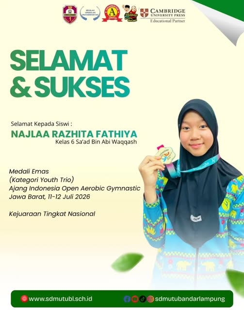 Najlaa Razhita Fathiya Raih Medali Emas Indonesia Open Aerobic Gymnastic 2026