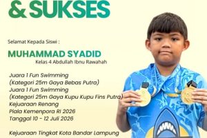 Semangat Juang Muhammad Syadid Berbuah Dua Gelar Juara 1 Renang