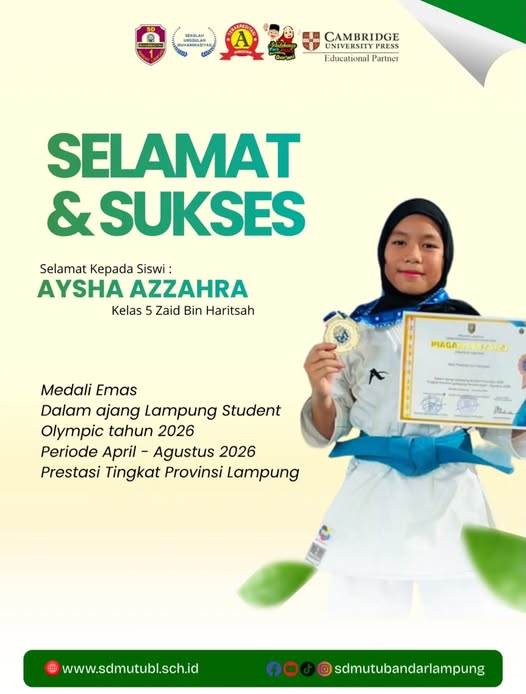 Prestasi Gemilang Aysha Azzahra, Raih Medali Emas pada Lampung Student Olympic 2026