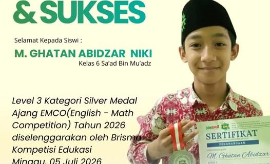 M. Ghatan Abidzar Niki Torehkan Prestasi Nasional, Raih Medali Perak EMCO 2026